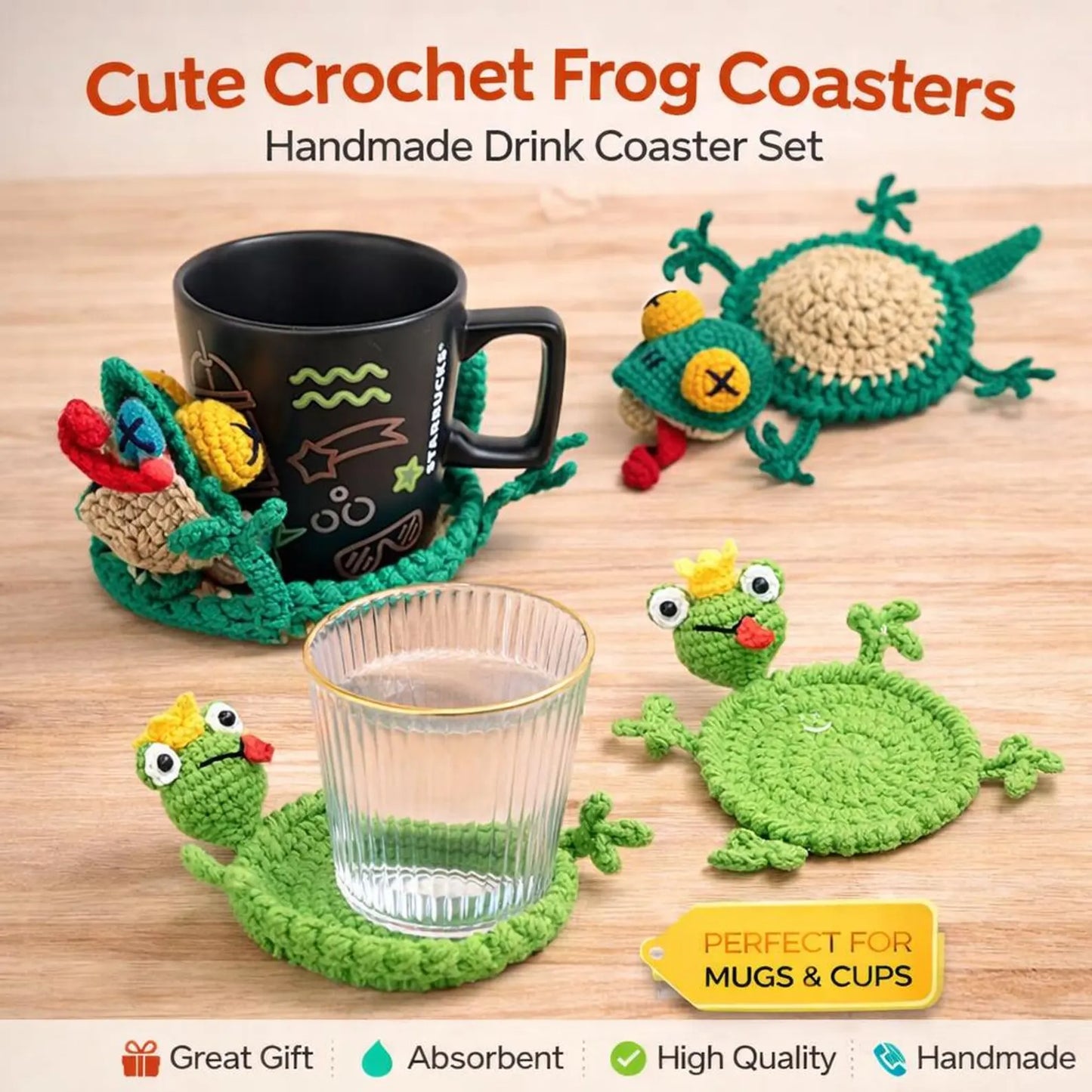 Animal Mug Hugger Crochet Patterns Bundle PDF